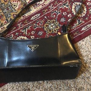 Prada pocketbook small  with strip